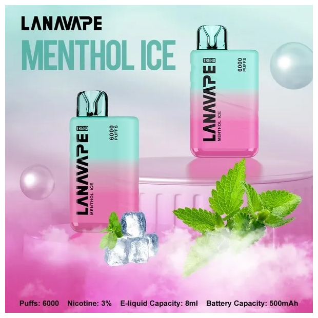 LANA拉娜電子煙一次性拋棄式|Lana Bar BC6000 Puffs|勁爽薄荷